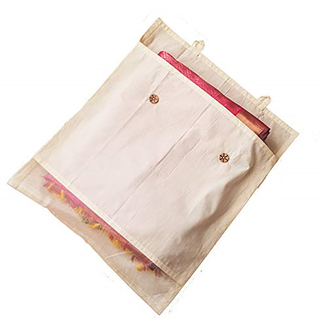 Amazon.com: (Set of 9) Forever Cotton Saree Bags/Covers for Storage Big  size single (16 x 14 Inches) for Clothes Bags and Wardrobe Organizer - by  diyaan0 : Home & Kitchen