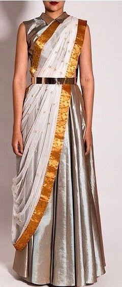 Mehendi Green Stone, Golden Zari and Thread work Semi-Stitched Designe –  Seasons Chennai