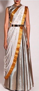 Golden waist Belt for saree featured