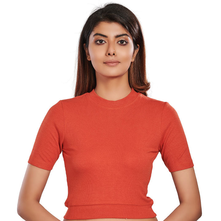 Hosiery Blouses - Brick Red - Blouse featured