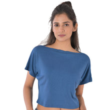 Load image into Gallery viewer, Boat Neck Blouse - Azure Blue - Blouse featured