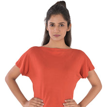 Load image into Gallery viewer, Boat Neck Blouse - Brick Red - Blouse featured