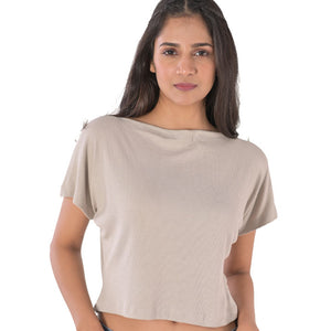 Boat Neck Blouse - Calm Ivory - Blouse featured