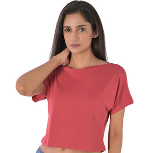Boat Neck Blouse - Vermillion Red - Blouse featured