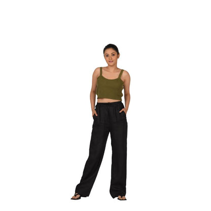 Strap Crop Top Blouses - Olive Green - Blouse featured