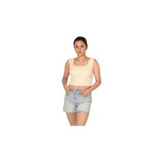 Load image into Gallery viewer, RIB - Textured Square Neck Blouse - Off White - Blouse featured