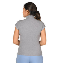 Load image into Gallery viewer, Turtle Neck Top - Grey - Blouse featured