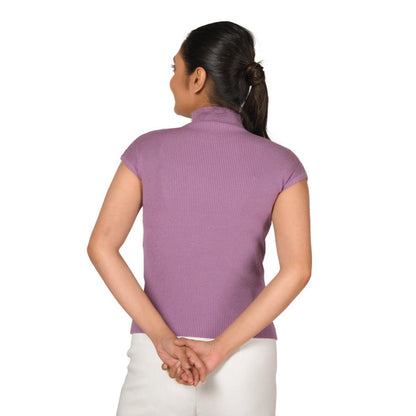 Turtle Neck Top - Iris - Blouse featured