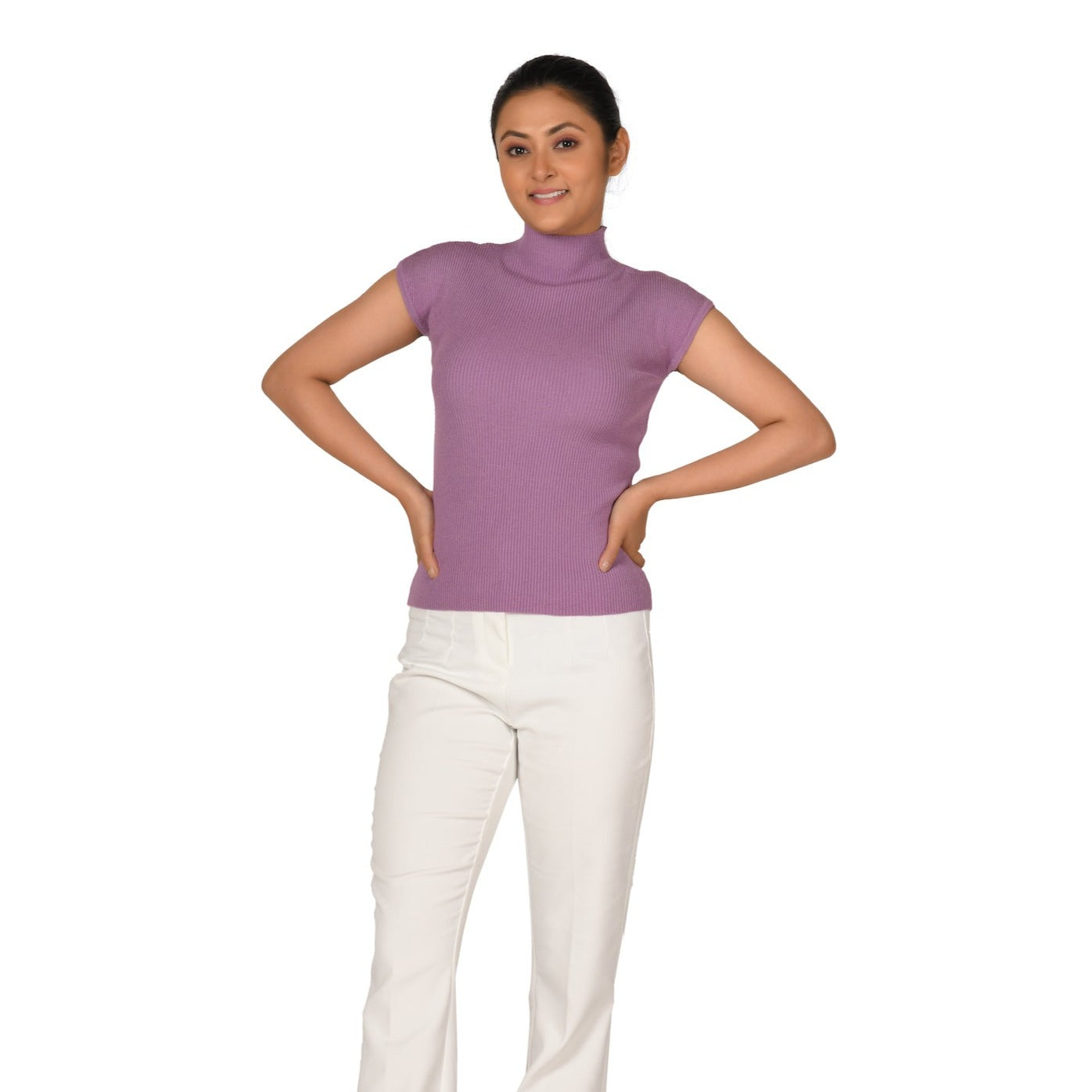 Turtle Neck Top - Iris - Blouse featured