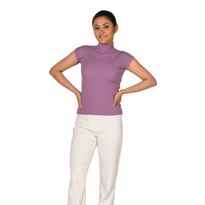 Turtle Neck Top - Iris - Blouse featured