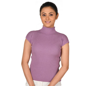 Turtle Neck Top - Iris - Blouse featured