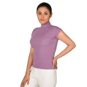 Turtle Neck Top - Iris - Blouse featured