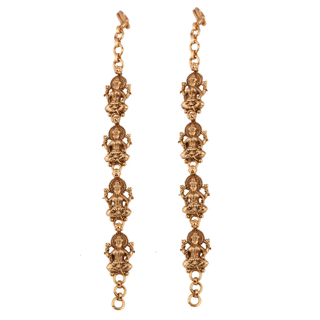 Goddess Lakshmi Kaanchain earrings