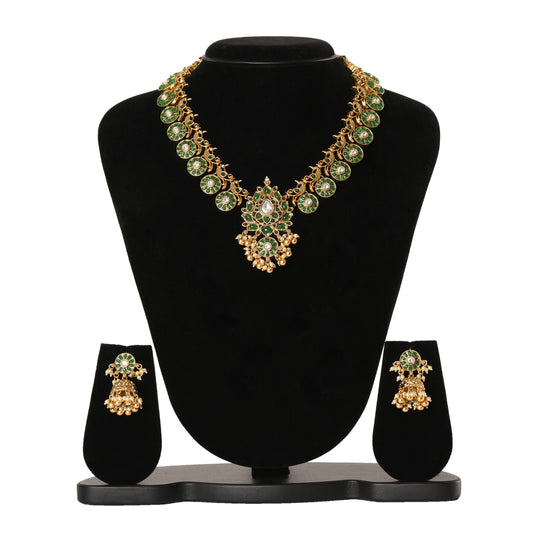 Temple Jewellery - Necklace (DD-R1N518G) Necklace