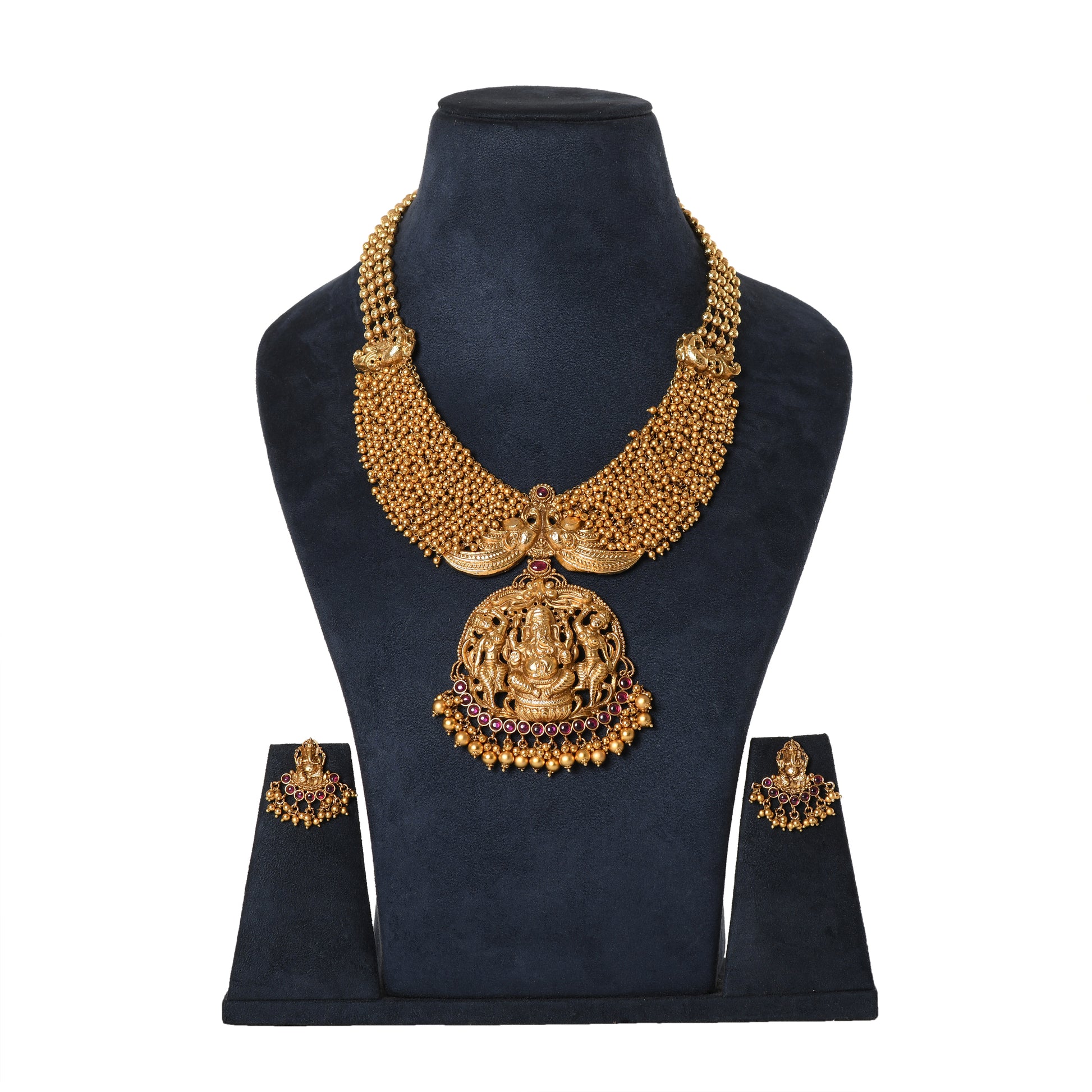 Temple Jewellery - Necklace (DD-R1N527R) Necklace