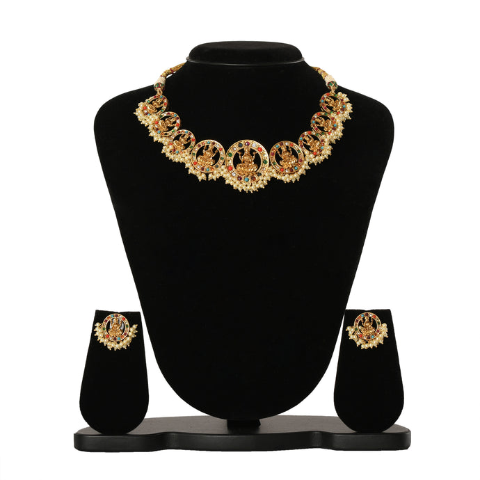 Temple Jewellery - Necklace (DD-R1N528M) Necklace