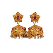 Load image into Gallery viewer, Temple Earrings Red earrings