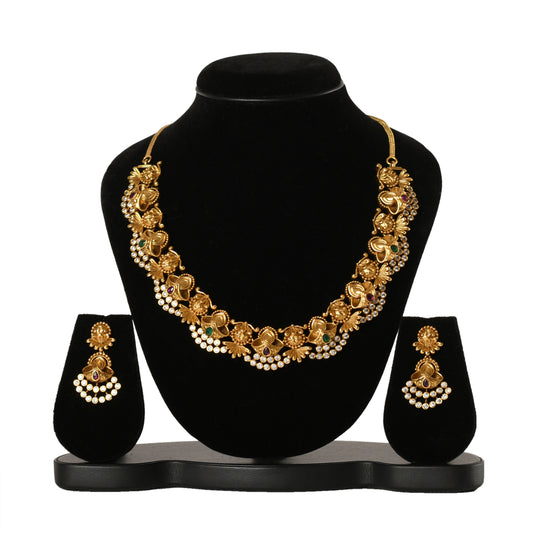 Temple Jewellery - Necklace (DD-S1N522M) Necklace