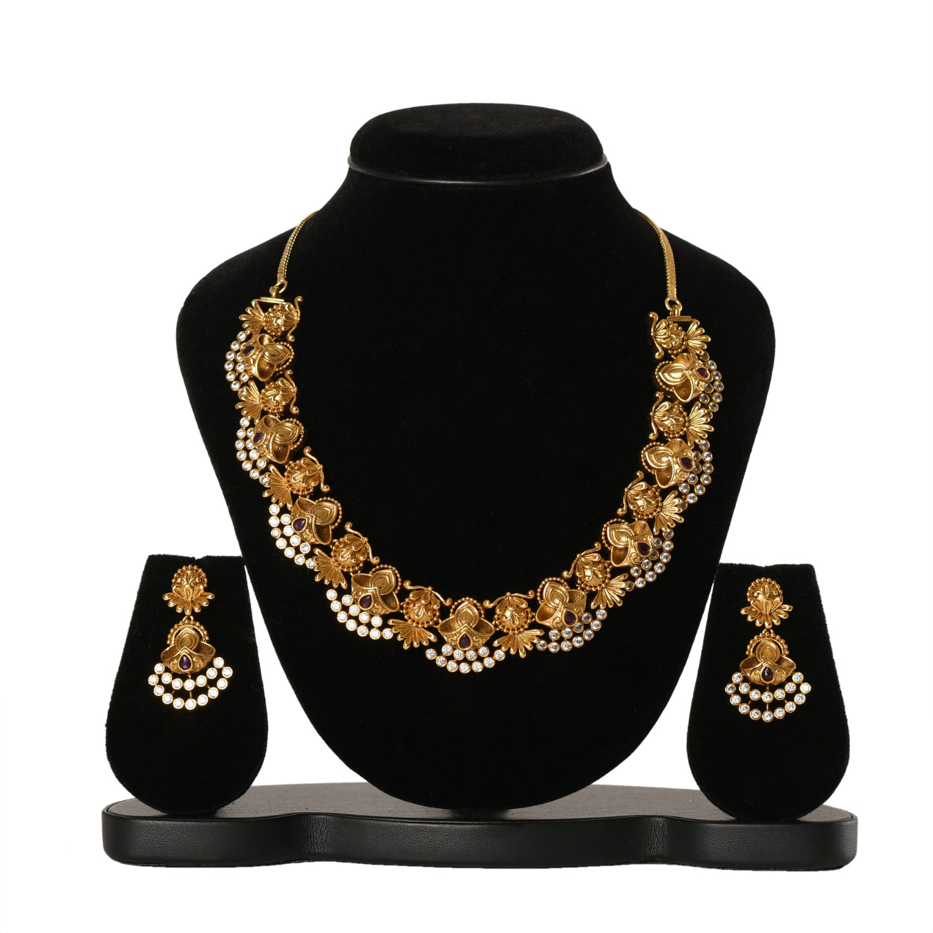 Temple Jewellery - Necklace (DD-S1N522R) Necklace