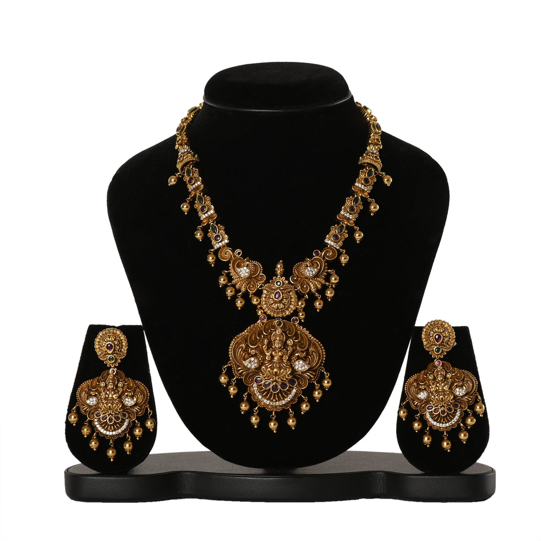 Temple Jewellery - Necklace (DD-S1N545R) Necklace