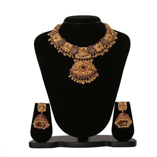 Temple Jewellery - Necklace (DD-S1N551R) Necklace