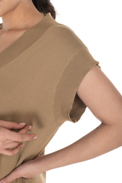 The Essential Co-ord Set Light Brown lounge wear featured