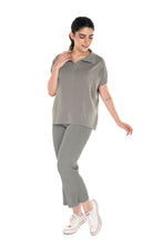 Load image into Gallery viewer, Being In Vogue with DD Co-ord Sets Olive Green lounge wear featured