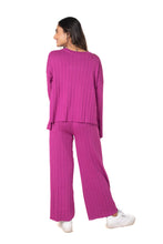 Load image into Gallery viewer, Cosy Classic Divaa Co-ord Set full sleeve pink lounge wear featured