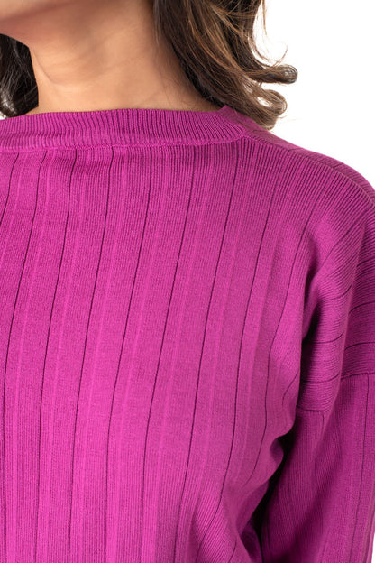 Cosy Classic Divaa Co-ord Set full sleeve pink lounge wear featured