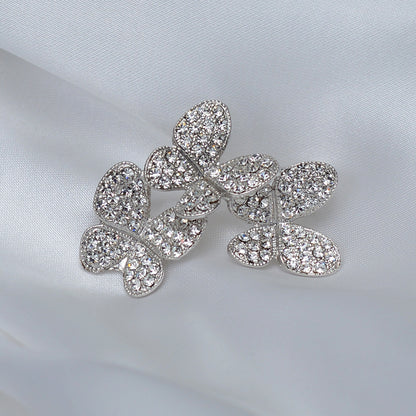 Butterfly Cut Stone Studded Brooch Brooch