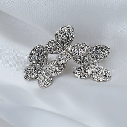 Butterfly Cut Stone Studded Brooch Brooch