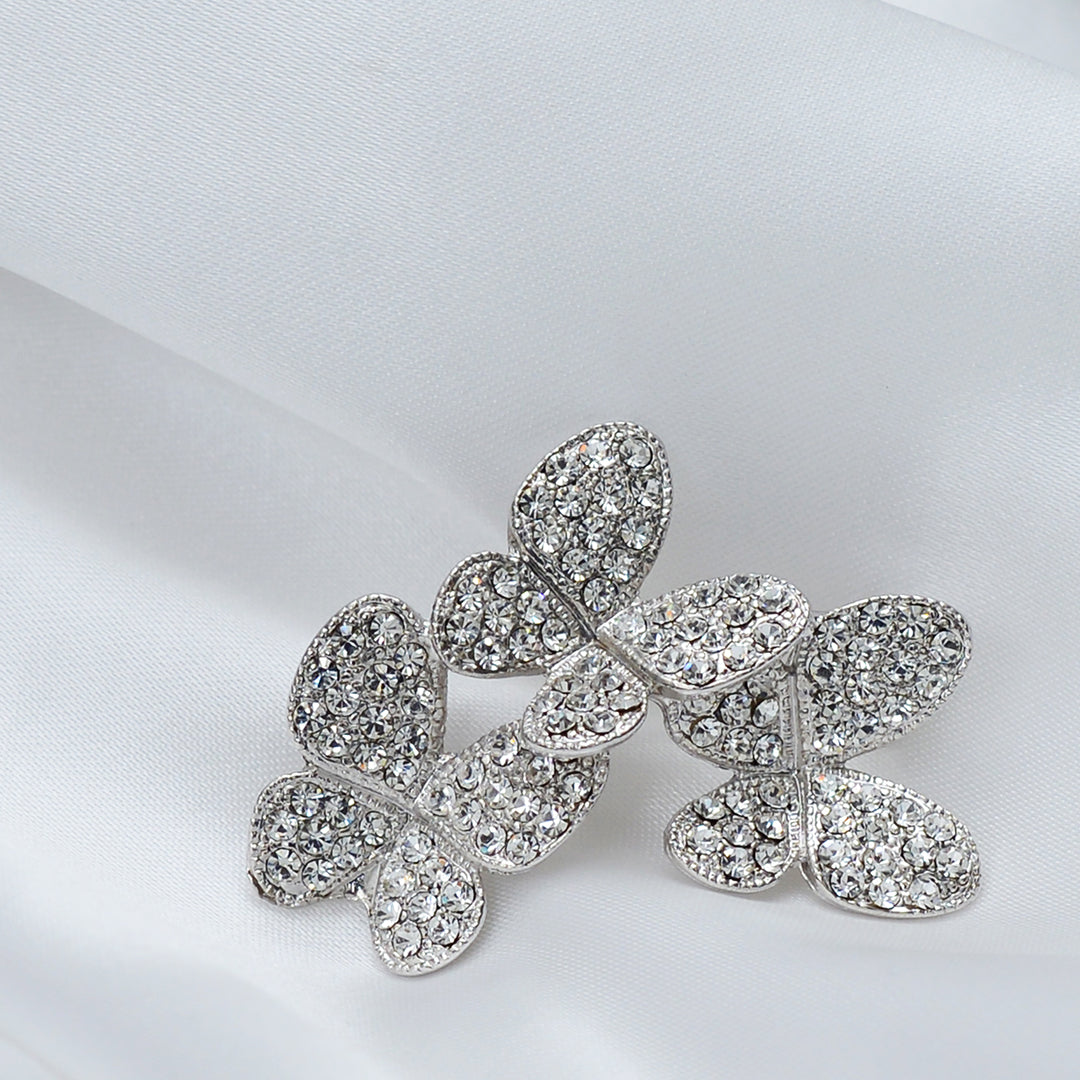 Butterfly Cut Stone Studded Brooch Brooch