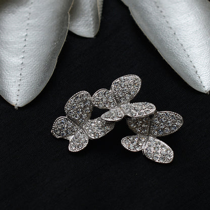 Butterfly Cut Stone Studded Brooch Brooch