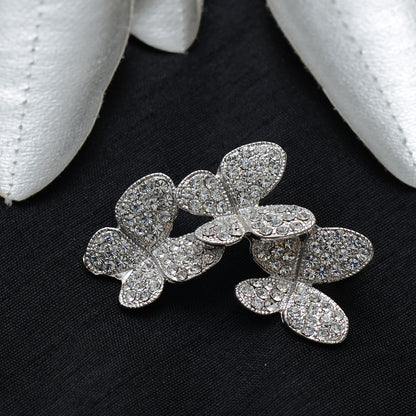 Butterfly Cut Stone Studded Brooch Brooch