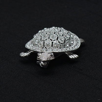 Turtle Shaped Stone Studded Brooch Brooch