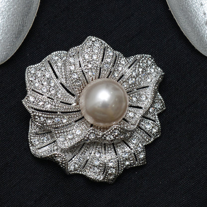 Floral Stone Studded Brooch Brooch
