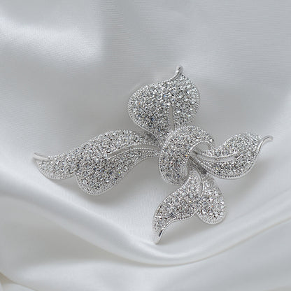 Ribbon Knot Stone Studded Brooch Brooch