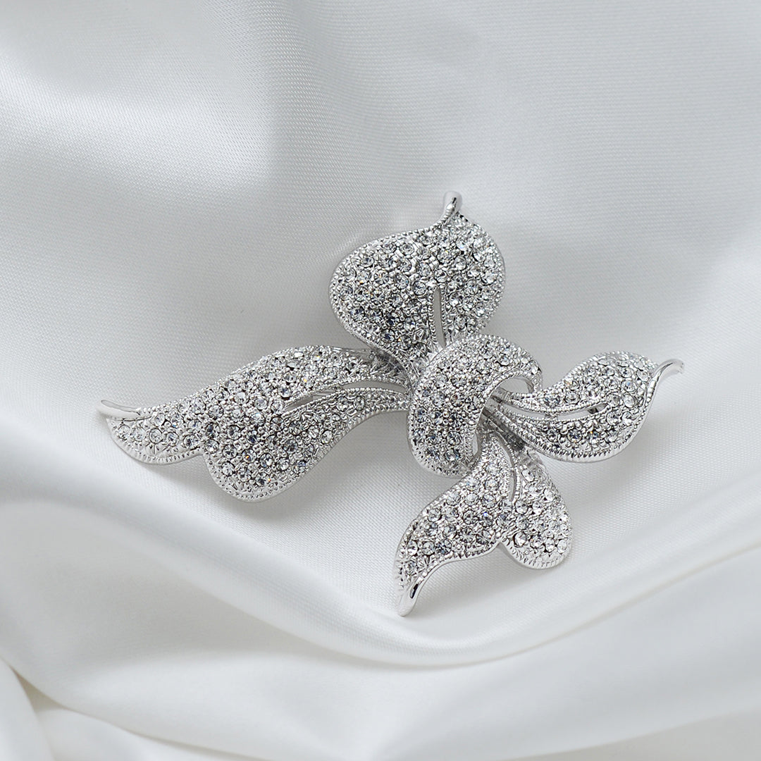 Ribbon Knot Stone Studded Brooch Brooch