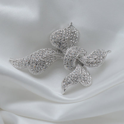 Ribbon Knot Stone Studded Brooch Brooch