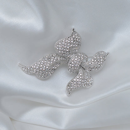 Ribbon Knot Stone Studded Brooch Brooch