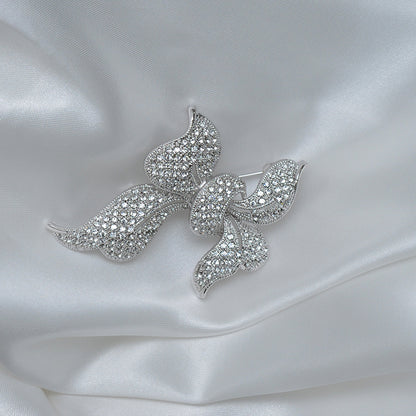 Ribbon Knot Stone Studded Brooch Brooch