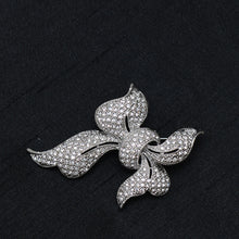 Load image into Gallery viewer, Ribbon Knot Stone Studded Brooch Brooch