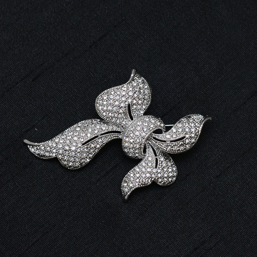 Ribbon Knot Stone Studded Brooch Brooch