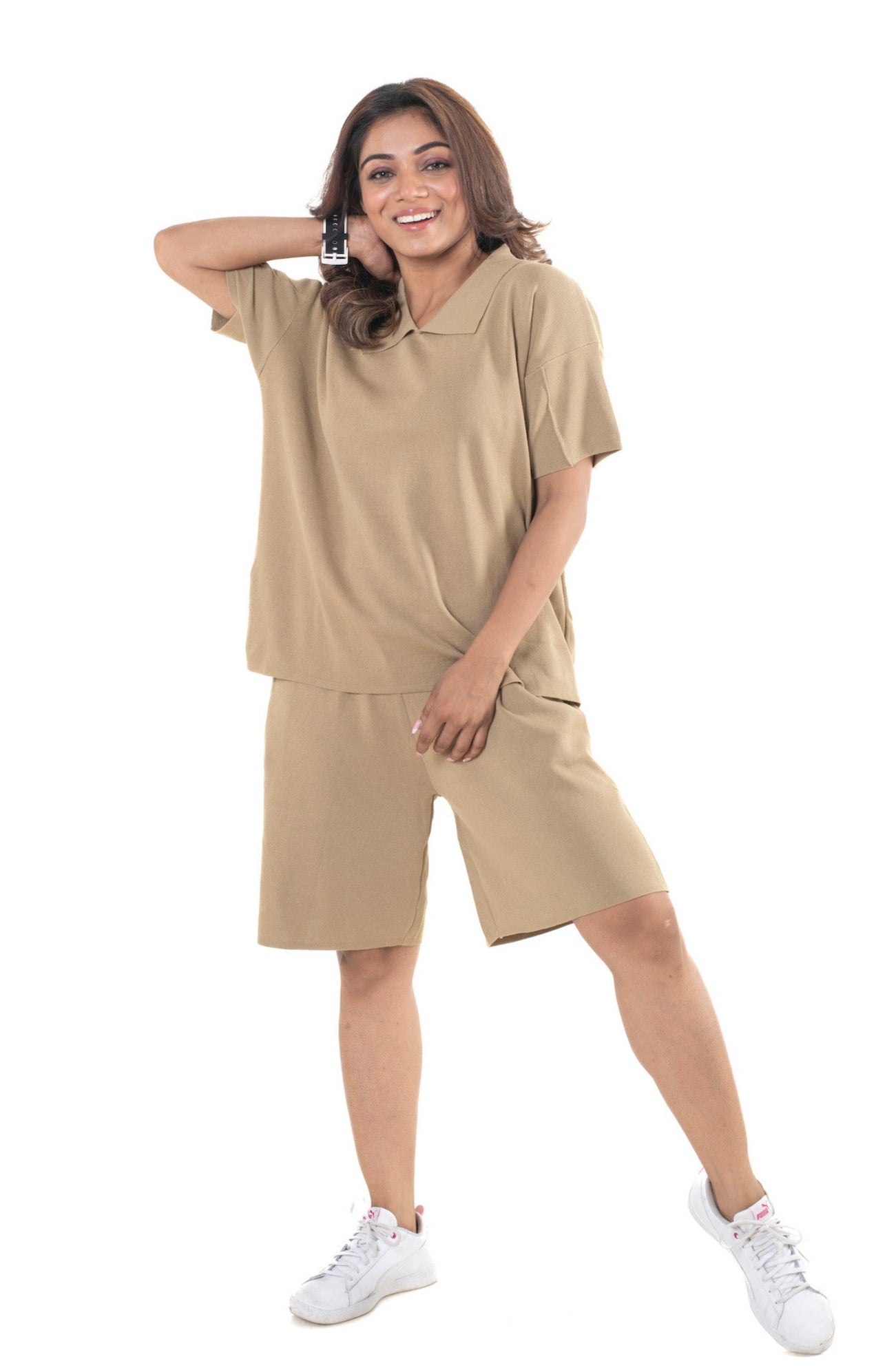 Play It Out in DD Co-ord Sets light mud yellow lounge wear featured