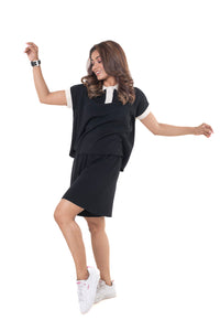 Settle Back and Relax black lounge wear featured