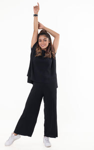 Classy Divaa Signature style Co-ord Set black lounge wear featured