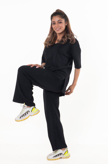 Just Chic it Off with DD Co-ord Sets black lounge wear featured