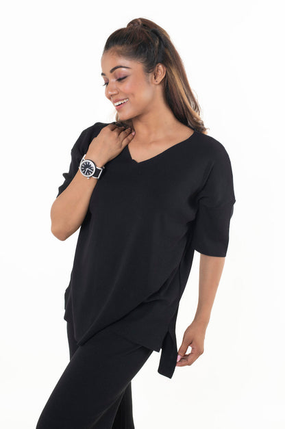 Just Chic it Off with DD Co-ord Sets black lounge wear featured