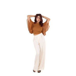 Hosiery Blouses- Butterfly Sleeves - Mustard - Blouse featured