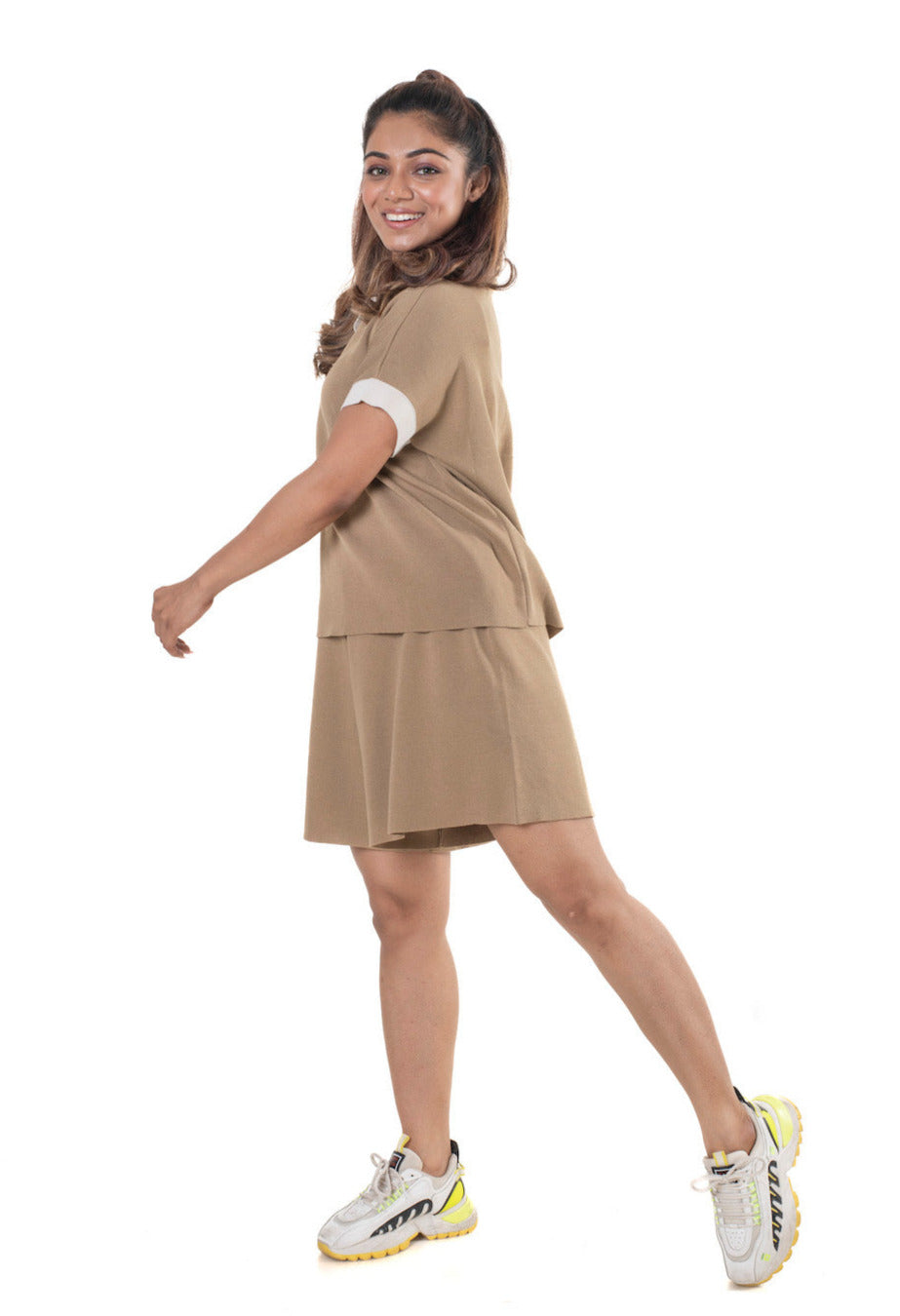 Settle Back and Relax light mud yellow lounge wear featured